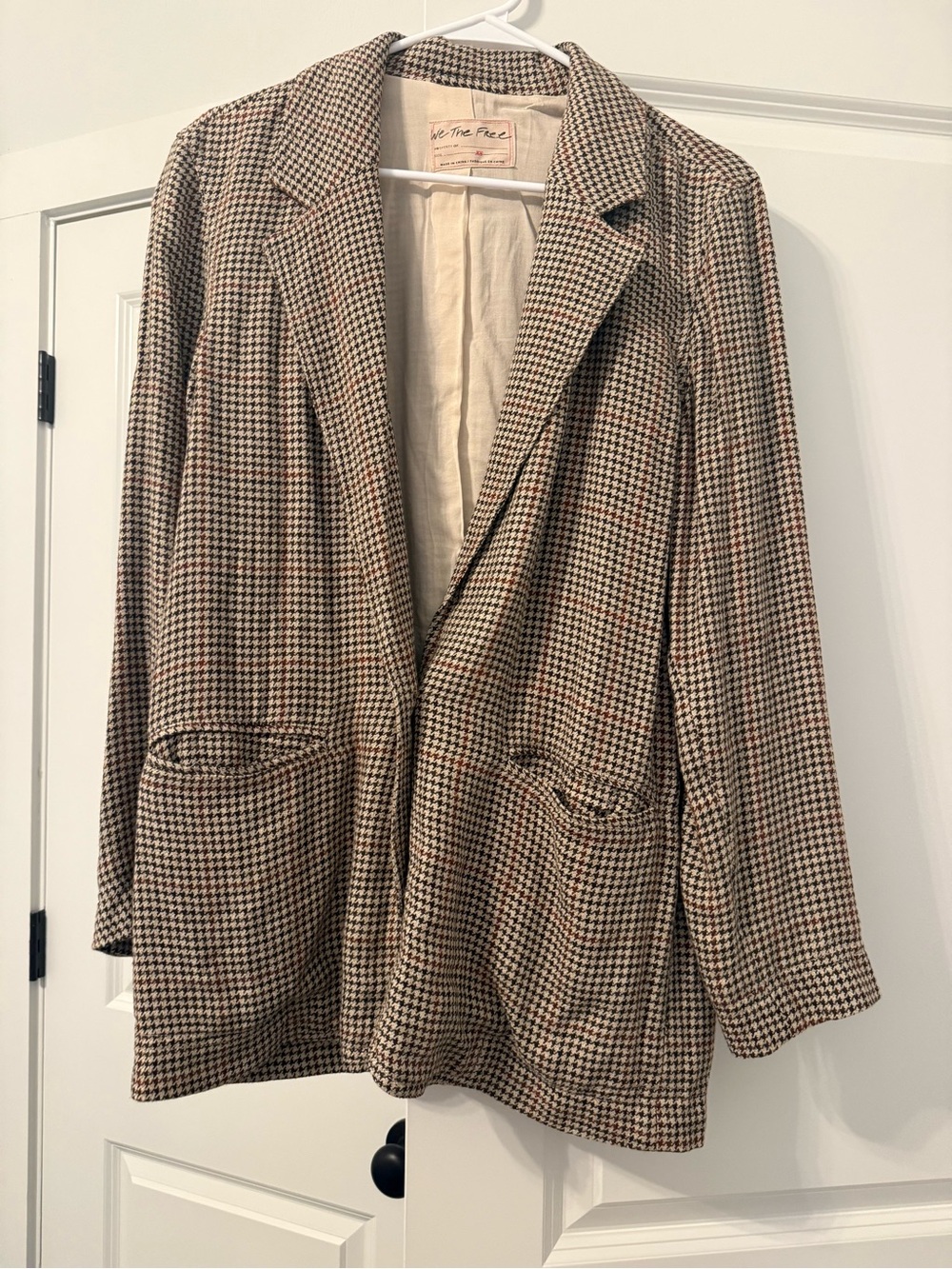 We The Free Houndstooth Blazer